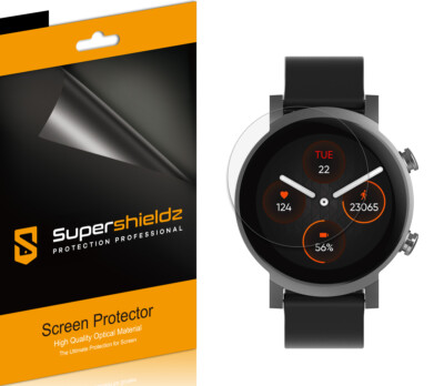 3X Supershieldz Clear Full Coverage Screen Protector for Ticwatch E3