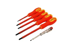 6PC Insulated Screwdriver 1000V Magnetic Slotted Phillips Tester Set 244106