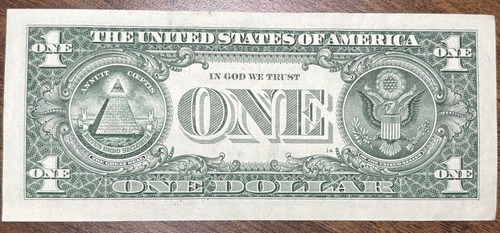 Trinary Fancy Serial $1 One Dollar Bill, 4 Of A Kind, multiples of 3 *66699993 - Picture 9 of 10