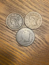 1810, 1852, 1853 Large Cent Lot 