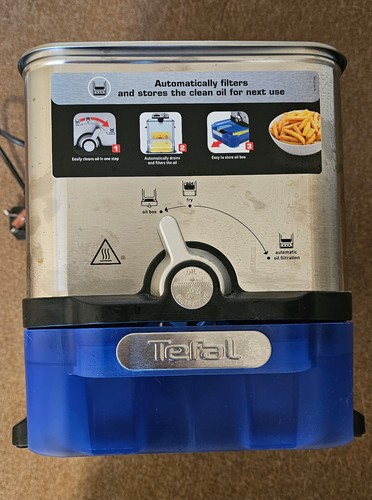 Tefal F58M2 Oleoclean Pro Deep Fryer - Stainless Steel/Blue, Large 3.5 l of fat - Picture 3 of 8