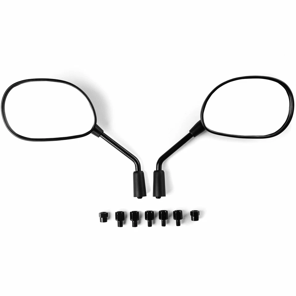 Par de espejos retrovisores negros para motocicleta Honda VT Shadow Ace Classic 500 700 750 1100 Foto 2 de 4