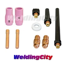 WeldingCity® 10-pcs Accessory Kit Regular Setup .040" TIG Welding Torch 9/20 T34