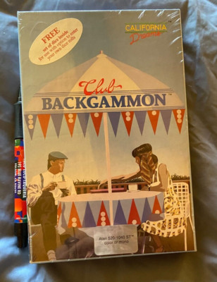 Club Backgammon Atari 1040/520 ST NEW Disk By California Dreams