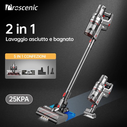 Proscenic P11 Aspirapolvere Senza fili lavapavimenti Mocio Scopa Elettrica  200AW | eBay