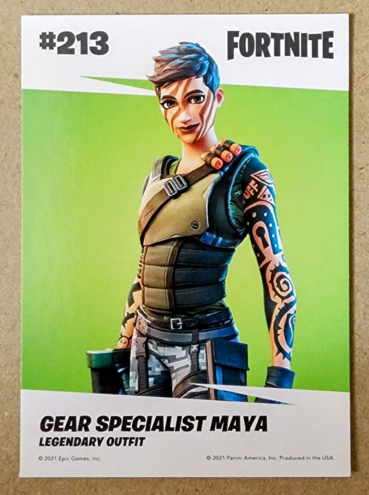 2021 Fortnite Series 3 Gear Specialist Maya 213 Non Holo Legendary