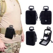 Tactical First Aid Kit Pouch Outdoor Sport Molle EDC Pouch D-Ring Waist Pack Bag