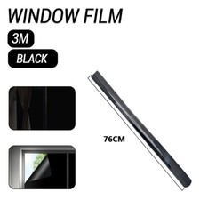 76/90cm Total Light Blackout 100% Privacy Window Film Tinting Tint Sticker 1-5M