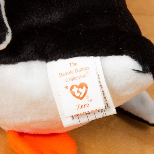 ZERO the Penguin - Ty Beanie Babies (Retired) Plush MWMT - NEW OLD STOCK - Picture 2 of 5
