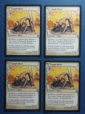 MTG 4x Lymph Sliver x4 LP Future Sight Magic Playset White Common
