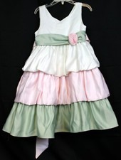 Princess Faith Bubble Layered Easter Dress sz 5 Wedding Special Occasion Party