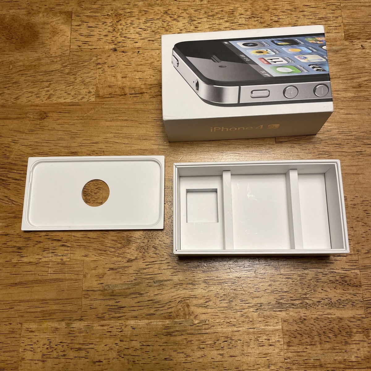 iPhone 4S box only with tray and inserts 16GB White | eBay