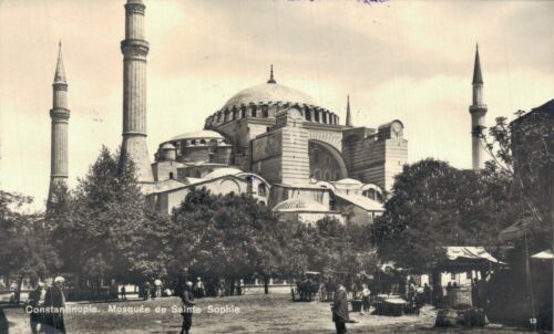 Turquie Istanbul Constantinople Mosquée Sainte-Sophie vintage RPPC 08.39 - Photo 1/2