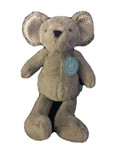 Manhattan Toy Gray Mouse Pattern Pals Stuffed Plush Polka Dot Ears NEW