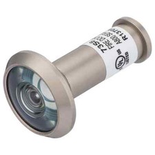ONE-Satin Nickel Door Peephole Viewer, W/ 1/2 In. Bore 180 Degree UL Fire Rated