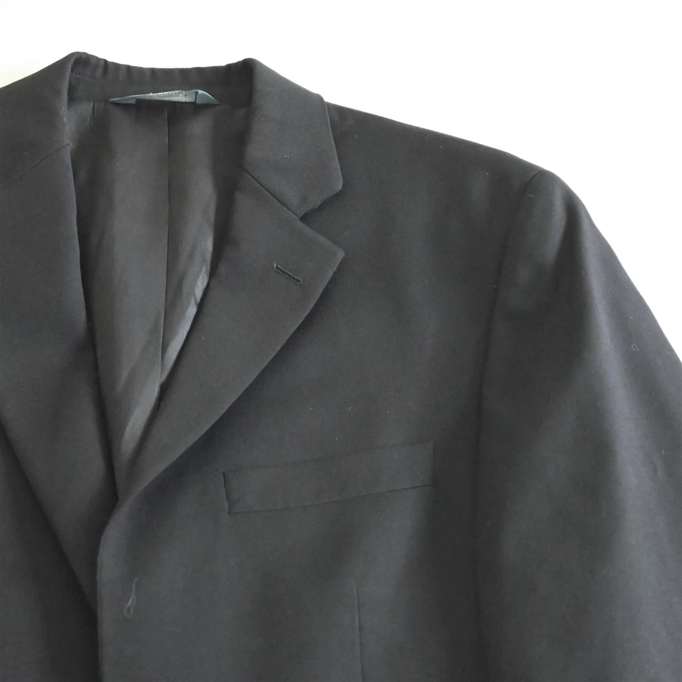 Pronto Uomo Platinum 39R 40R Black 100% Wool Blazer Jacket Sport Coat - Image 2 of 4
