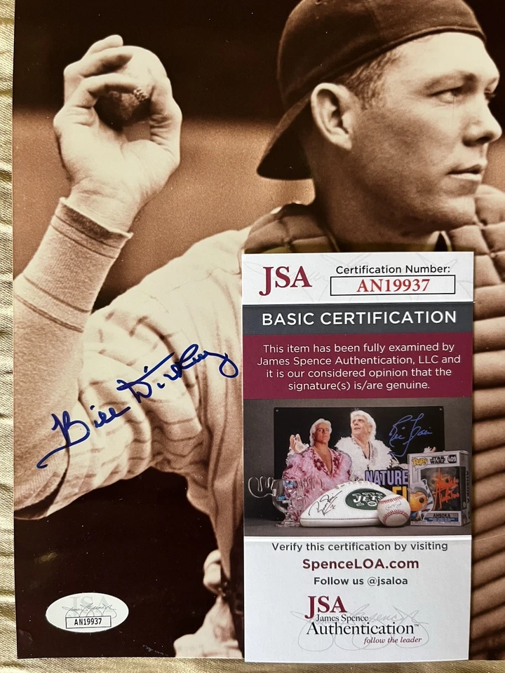 Bill Dickey Signed 8x10 Photo – Yankees HOF Legend – JSA Authenticated - Image 2 of 3