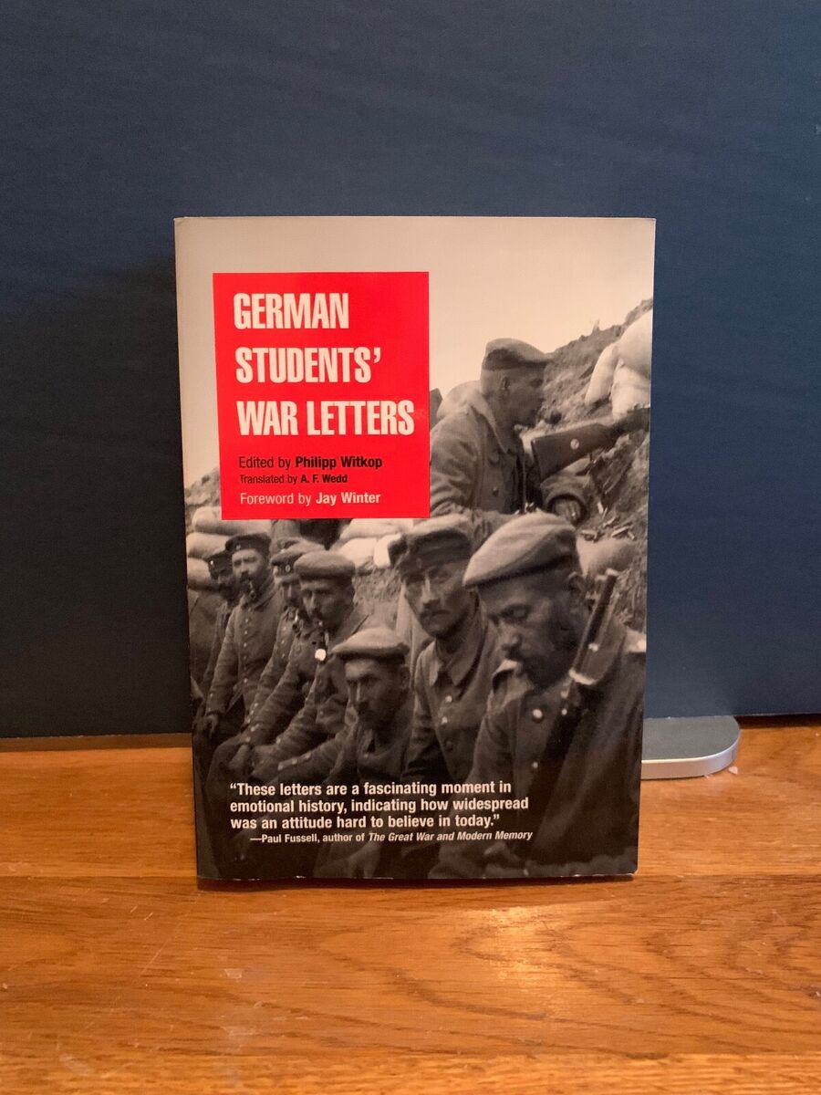 German Students' War Letters by Philipp Witkop 2002 PB 9780812218169 | eBay German Students' War Letters by Philipp Witkop 2002 PB 9780812218169 | eBay