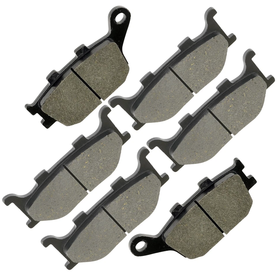 Pastillas de freno delanteras y traseras Caltric para Yamaha FZ6N FZ6S FZ6R 2004-2006 2012-2017 Foto 4 de 4