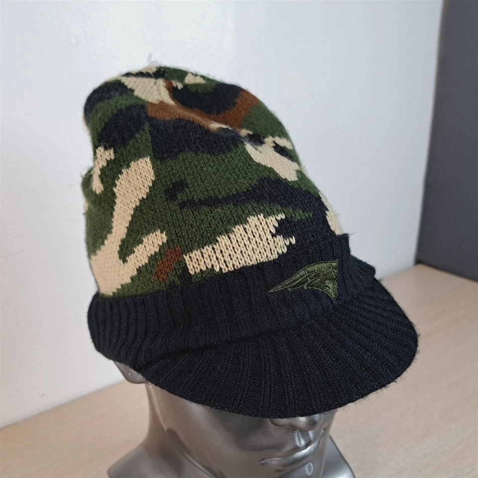 REEBOK NEW ENGLAND PATRIOTS GORRO/CRÁNEO/GORRA DE ESQUÍ, TALLA ÚNICA, CAMUFLAJE, CON ALA Foto 2 de 4