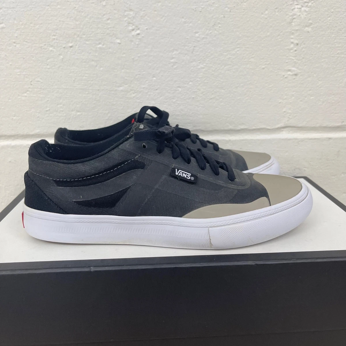 Vans AV Rapidweld Pro Lite Black Light Grey Skateboard Shoes Sneaker Mens Sz 6.5