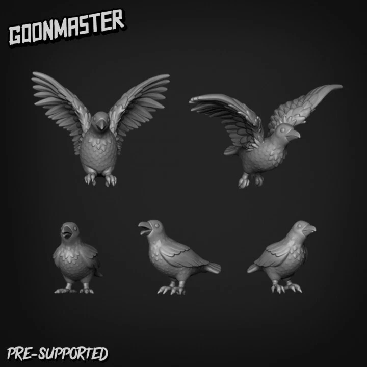 Birds - Basing Kit/ Basing Bits/ Tufts/ Model Scenery/ Goon Master