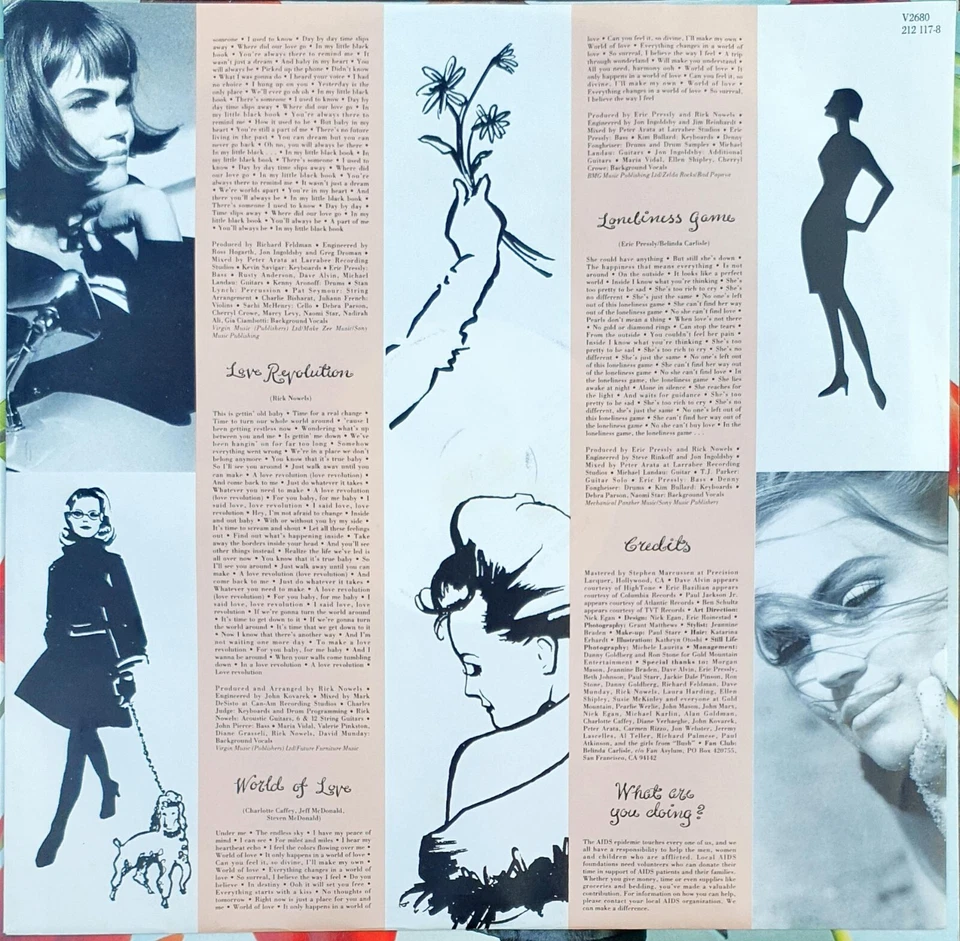 Belinda Carlisle - live your life be free (1991) Virgin Vinyl LP OIS V2680 - Bild 4 von 4