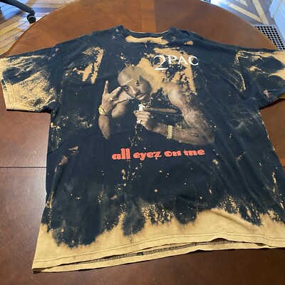 VTG Y2K 2005 2pac Tupac Rap Tee All Eyes On Me Promo T-Shirt Death Row 2XL XXL