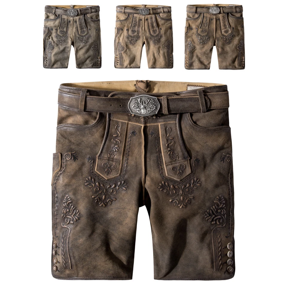 Stockerpoint Artur Pantalon En Cuir Pour Hommes Pantalon Traditionnel - Photo 1/1