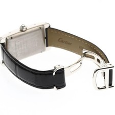 CARTIER TANK AMERICAINE MM WB710002 K18WG Silver Dial Hand-Wind Date 22mm #C015 2