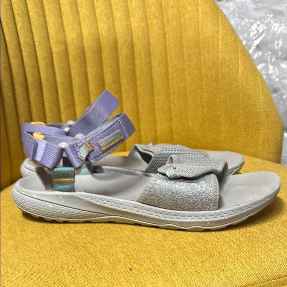 Sandalia deportiva Merrell Bravada para mujer con correa trasera color paloma verano caminar Foto 3 de 4