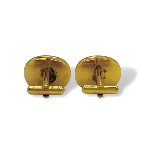Cartier 2C Logo Oval Classic Cuffs Gold Black - Picture 4 of 5