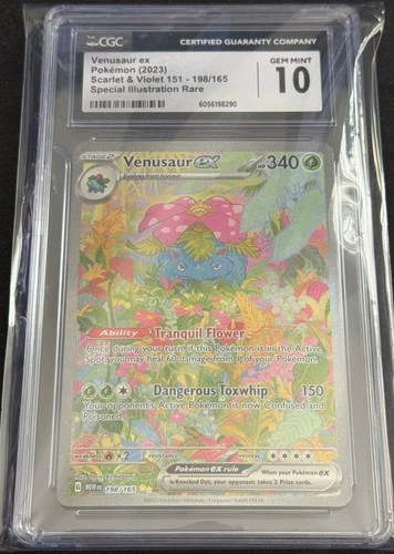 2023 Pokemon S&V 151 Venusaur ex Special Illustration Rare #198 CGC 10 Gem Mint