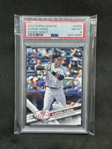2017 Topps Update Series Aaron Judge #US99 Rookie Debut RC PSA 8 Yankees Sb5