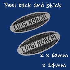 Luigi Norchi Roller Händler Händler Vinyl Aufkleber Lambretta Vespa Li TV SX GP