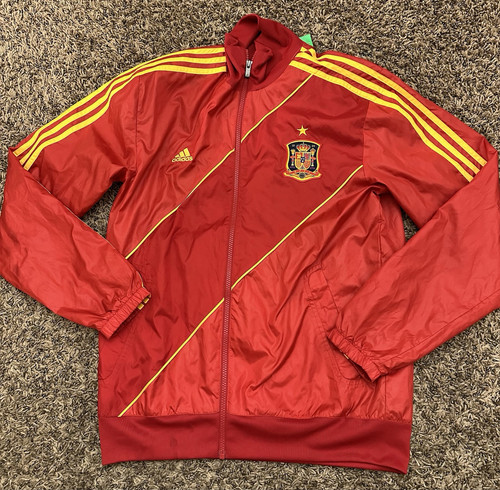 Adidas Spain Track Jacket National Team Soccer Full Zip Espana Mens Sz Medium - Picture 1 of 6
