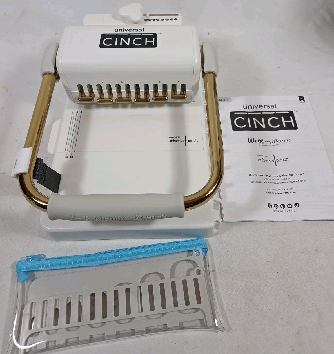 Universal Cinch Binding Machine - Spiral & Wire Binder We R makers FREE SHIP