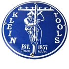 Vintage Klein Tools Porcelain Sign - Auto Mechanic Gas Service Shop Garage Sign