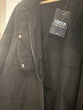 Barbour Women’s Black Coat With Hood In Size 10