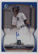 2023 Bowman Chrome Prospect Blue Refractor /150 Abel Bastidas #CPA-AB Auto 4f5