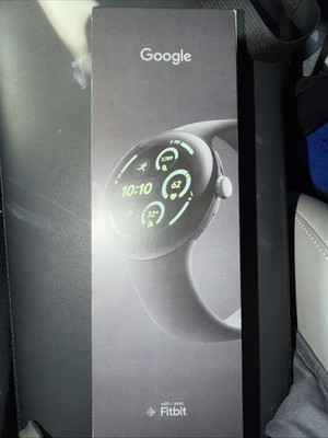 Google Pixel Watch 3 45mm WiFi GPS Obsidian Matte Black GA05785-US 3rd Gen