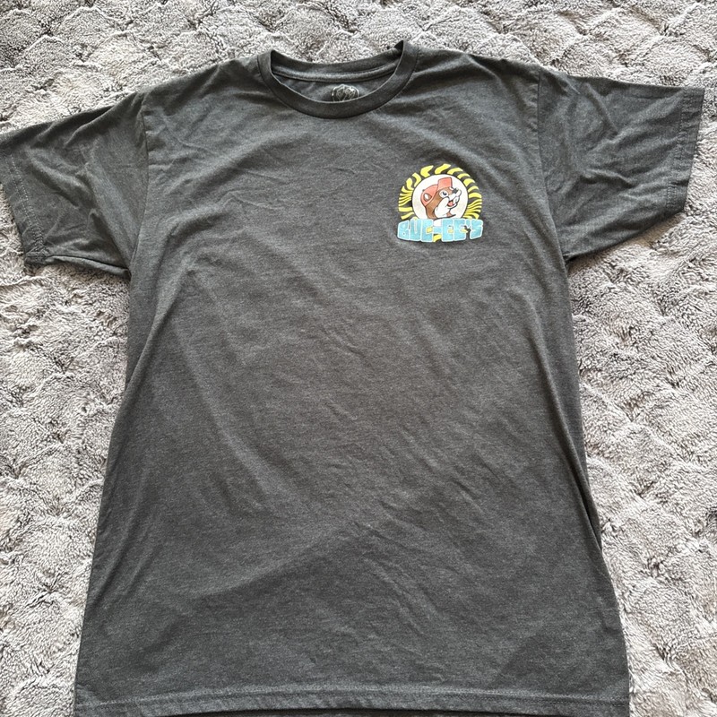 bucees t shirt large Black Jeep Two Sided Graphic Print Soft Buc-ee’s Beach