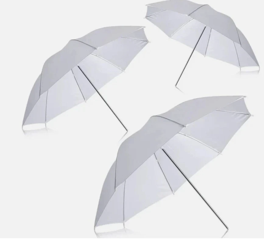 NEEWER 33" 83 cm Estudio Flash Translúcido Blanco Suave Paraguas Foto 3 de 4