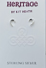 Kit Heath Sterling Silver Signed Twine Thorn Mini Curve Earrings   NWT Gift Box — photo 4