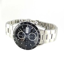 TAG HEUER Carrera Chronograph Day Date Caliber 16 CV201AG.BA0725 SS Used 2