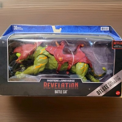 MOTU Revelation BATTLE CAT Fighting Tiger Figure, Deluxe 30 Pt Articulation, New