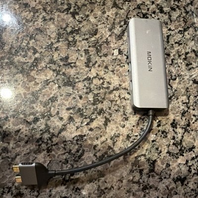 MOKiN 9-in-1 USB-C Hub HDMI Ethernet USB SD Card Silver MOUC0306 for MacBook Pro