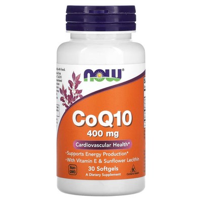 2 X Now Foods, CoQ10 , 400 mg , 30 Softgels