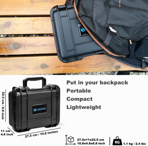 Waterproof Hard Case For Gopro Hero 12/11/10/9/8/Media Mod/Gopro Volta/Creator - Picture 3 of 7