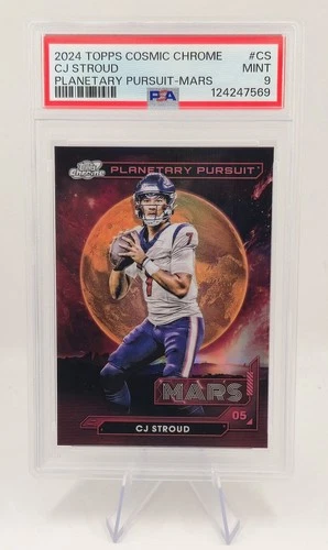 2024 Topps Cosmic Chrome CJ Stroud Planetary Pursuit Mars PSA 9 MINT Texans QB🔥
